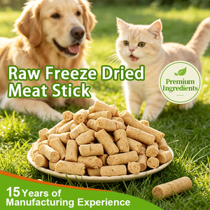 Raw Freeze Dried Meat Sticks for Cats and Dogs High Protein Pet Treats