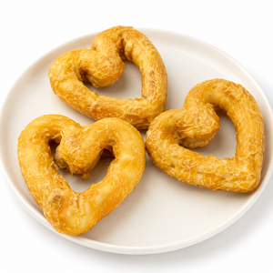 Heart Shaped Chicken Rawhide Dog Treats Meat Chew Snacks