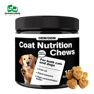 OEM Private Label Health Care Nutritional Pet Supplement Wholesale Natural Skin Coat Dog Supplements Soft Chews
